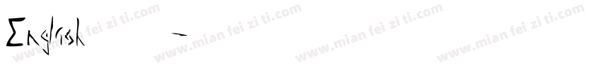 English 手写体字体转换